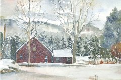 B180 Red Barn in Dalton