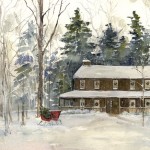 Farmhouse in Woods - Winter